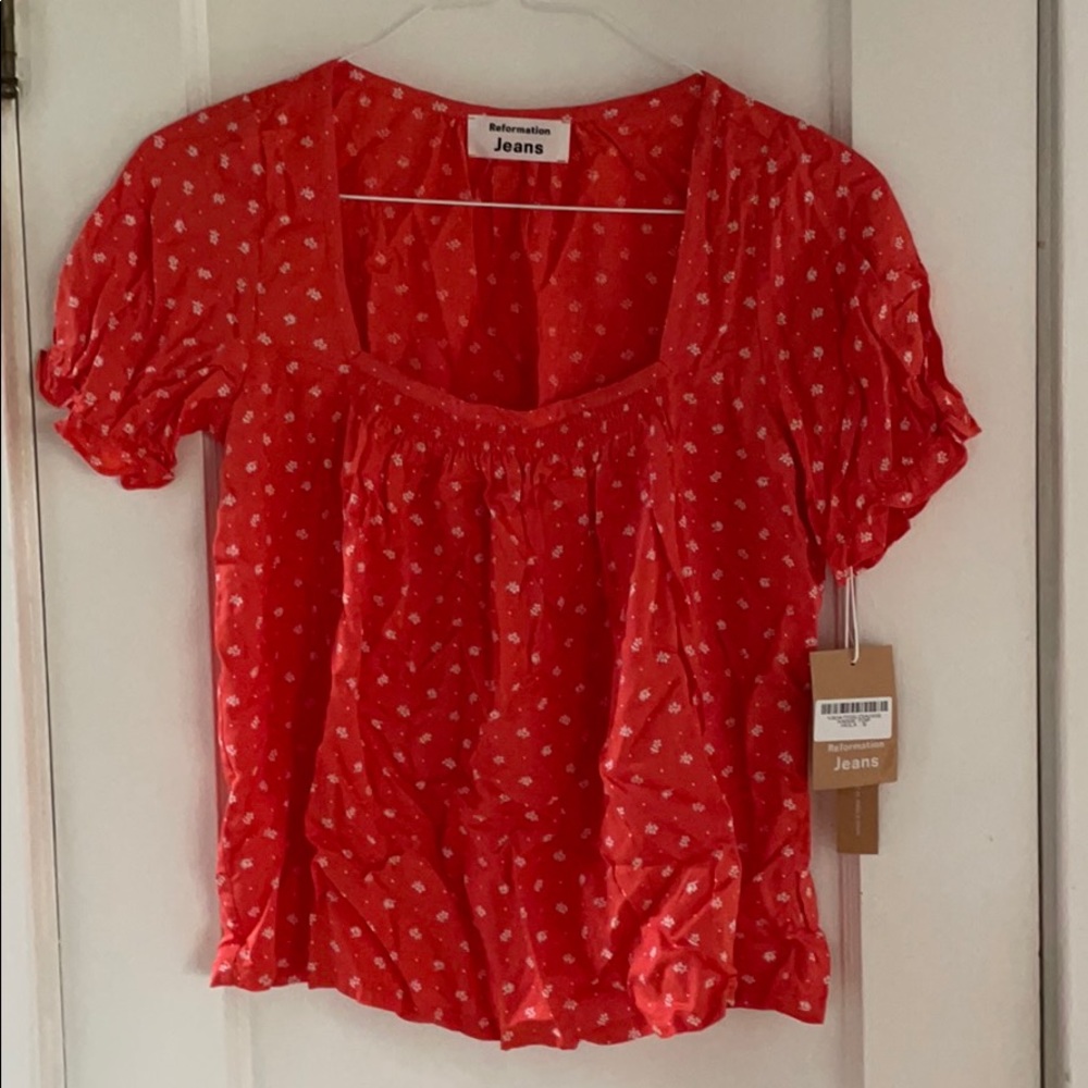 Reformation Floral Top